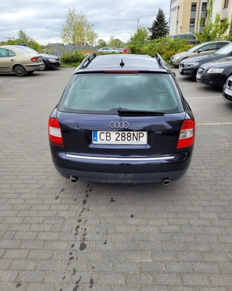 Audi A4 cena 10500 przebieg: 340000, rok produkcji 2003 z Bydgoszcz małe 67